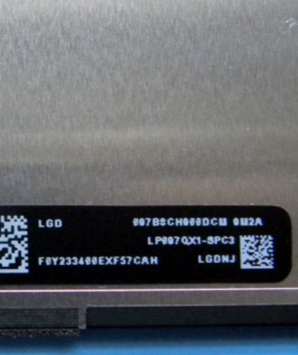 Original LP097QX1-SPC3 LG Screen Panel 9.7" 2048*1536 LP097QX1-SPC3 LCD Display